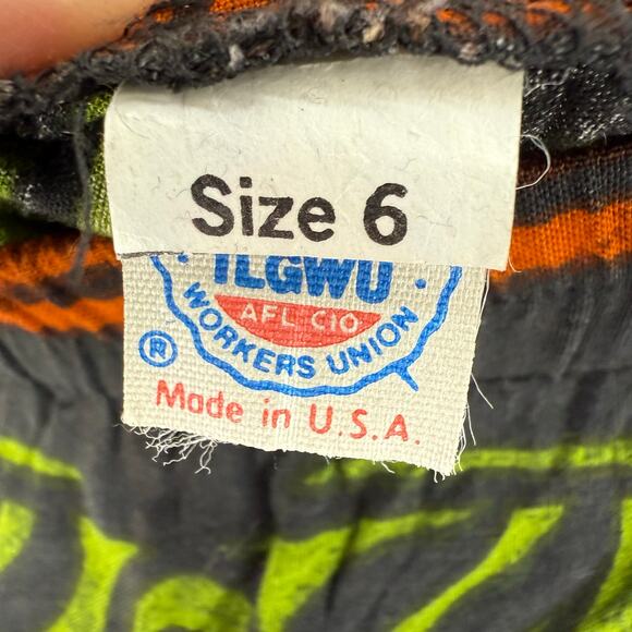 Vintage 90s 2-Piece Skirt Set Bold Paisley Geometric Jewel Tones Size 6 Fall - Picture 4 of 7